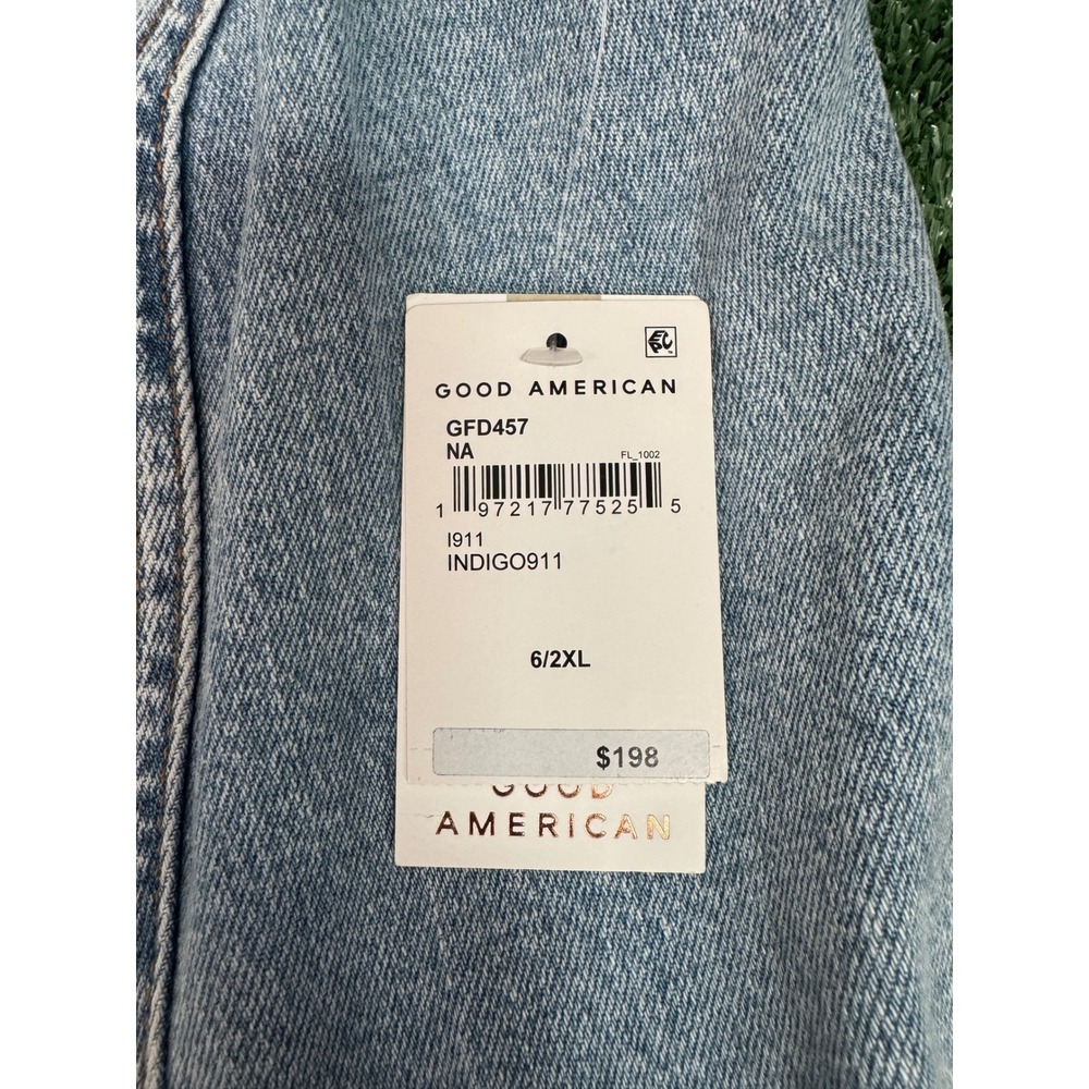 Good American Button Front Denim Midi Dress - Picture 5 of 6